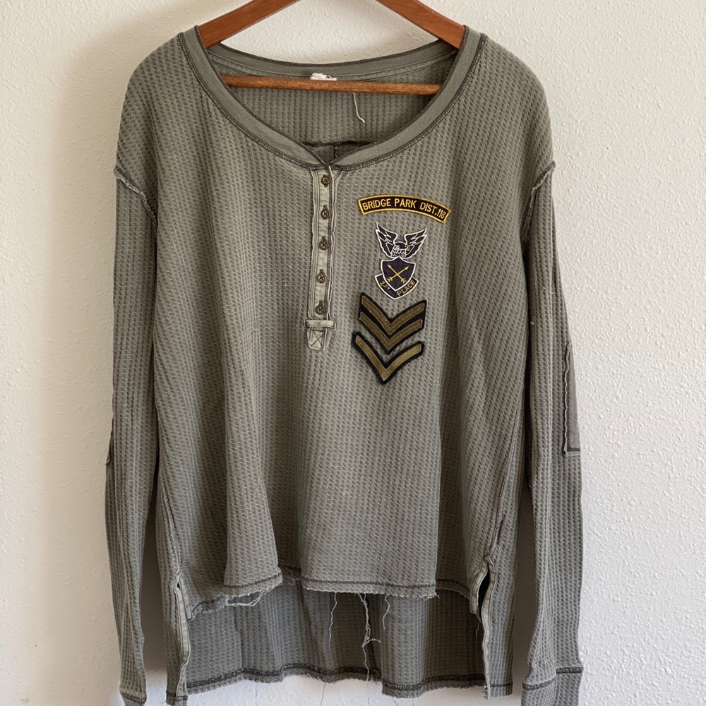 We the Free Waffle Military Tunic Shirt